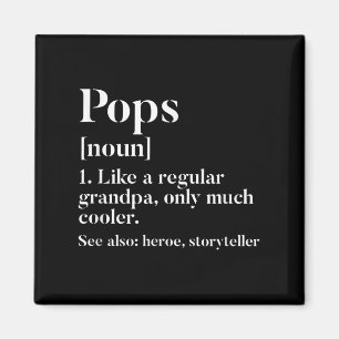 Pop Definition Witziger Großvater Großvater Neuhei Magnet