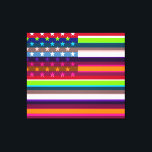 Pop der amerikanischen Flagge Art. 7 Leinwanddruck<br><div class="desc">American Flag Pop Art. Design ist auf anderen Produkten erhältlich.</div>