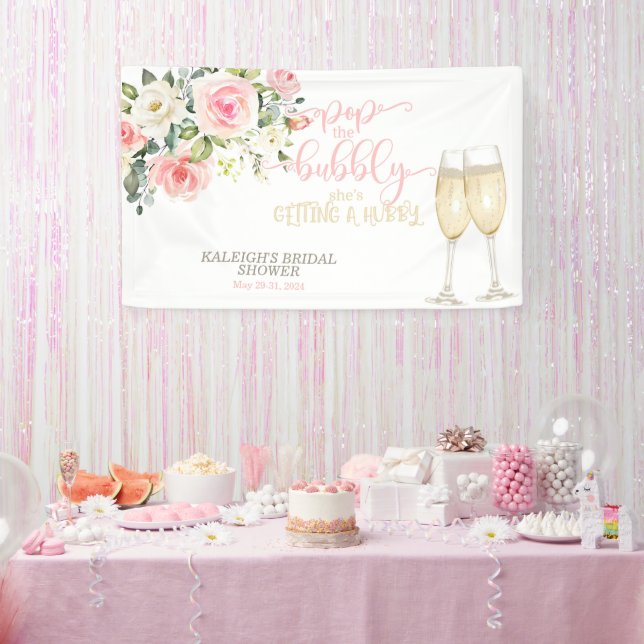 Pop der Bubbly, sie bekommt ein Hubby Banner (Party)