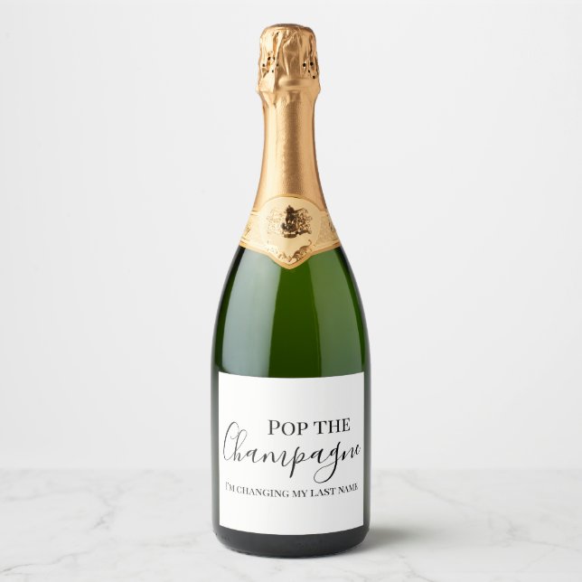 Pop Der feine Wein | Wedding Bridal Pary Spark (Vorderseite)