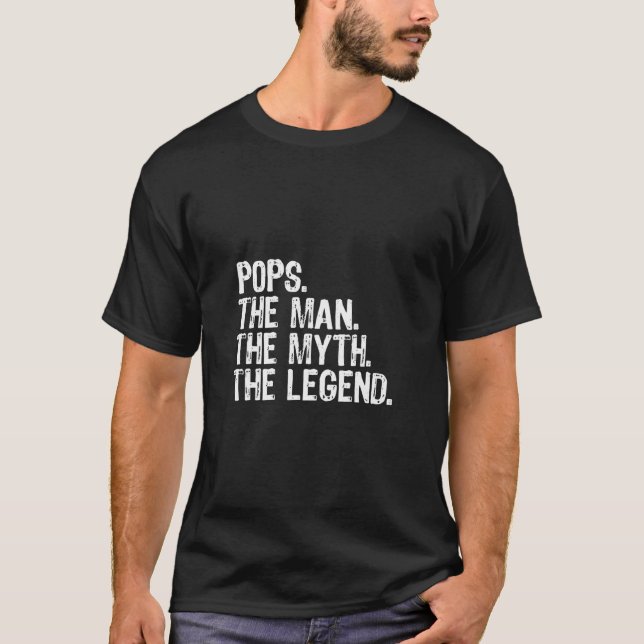 Pop Der Mann der Mythos der Legende geben Weihnach T-Shirt (Vorderseite)