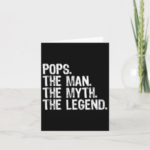 Pop Der Mann Der Mythos Die Legende Coole lustig Karte