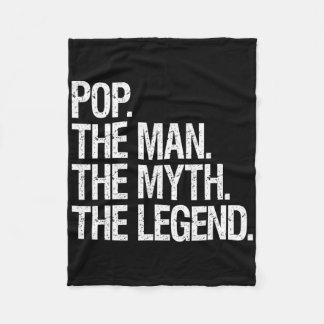 Pop Der Mann der Mythos Die Legende Funny Vathers  Fleecedecke