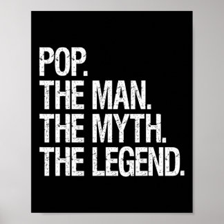 Pop Der Mann der Mythos Die Legende Funny Vathers  Poster