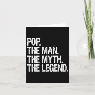 Pop Der Mann Der Mythos Die Legende Lustiges Vater Karte