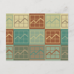 Pop der Marktforschung Art Postkarte