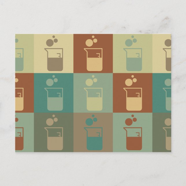 Pop der Mikrobiologie Postkarte (Vorderseite)