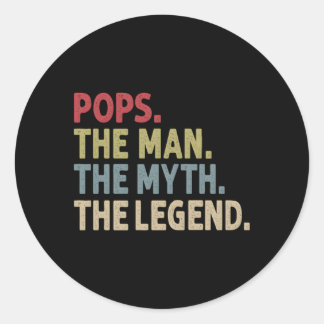 Pop Der Mythos der Legende Runder Aufkleber