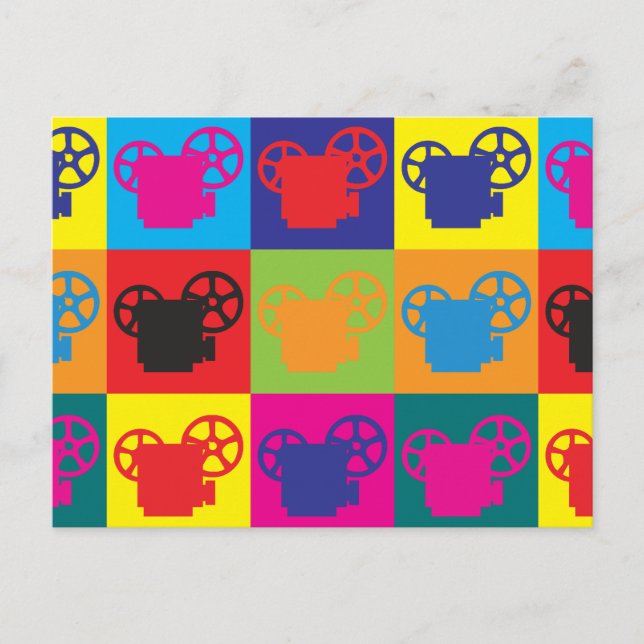 Pop der Projektion Art Postkarte (Vorderseite)