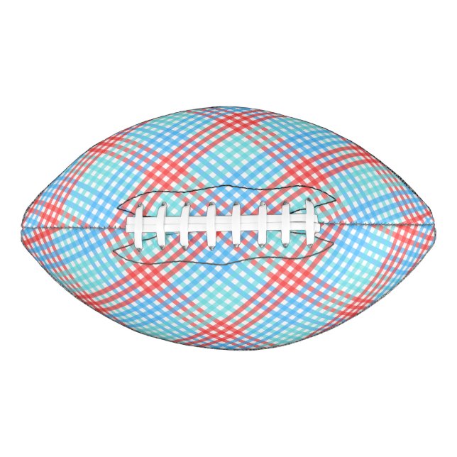 Pop der Rakete, klein, Kariert Football (Vorderseite)