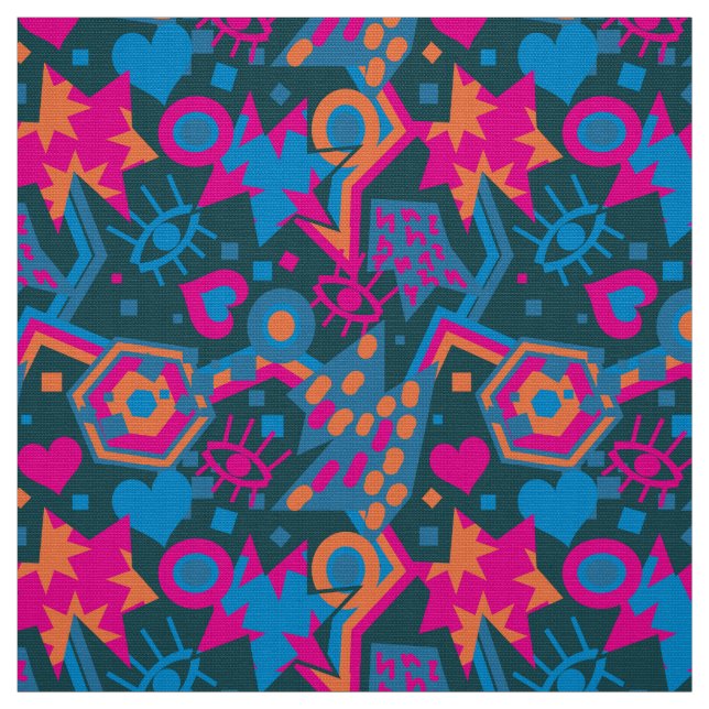 Pop des Augeninners ist cool hell rosa Stoff (Muster)