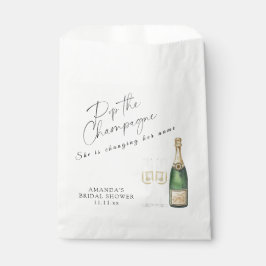 Pop des Champagner-Brautparty Geschenktütchen