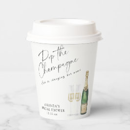 Pop des Champagner-Brautparty Pappbecher