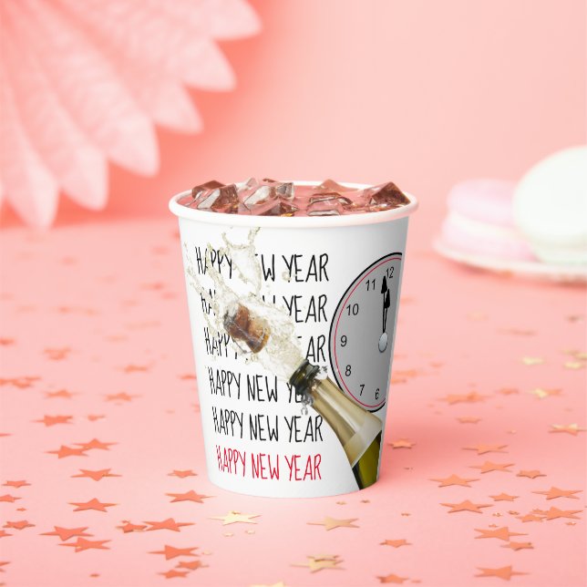 Pop des Cork um Mitternachtsabend Pappbecher (Insitu)