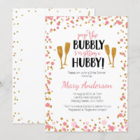 Pop Die Bubbly, die ich bekomme eine Hubby-Einladu
