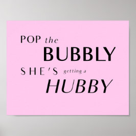 Pop die Bubbly, sie bekommt einen Hubby-Rückfall Poster