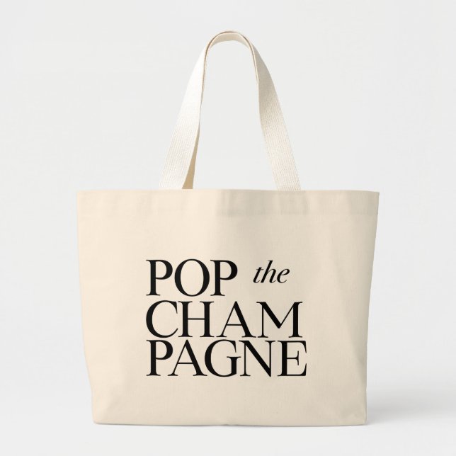 Pop die Champagne-Tasche Jumbo Stoffbeutel (Vorne)