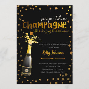 Pop die Champagner-Party Einladung