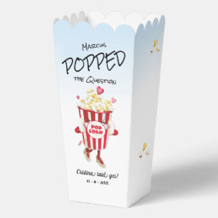 Pop Die Frage Popcorn-Verlobung Geschenkschachtel