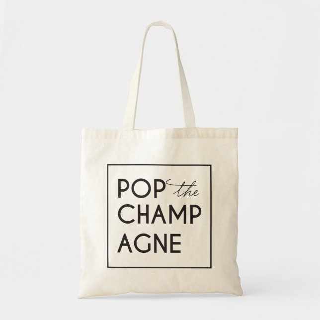 Pop Die Tasche Champagne Bachelorette (Vorne)