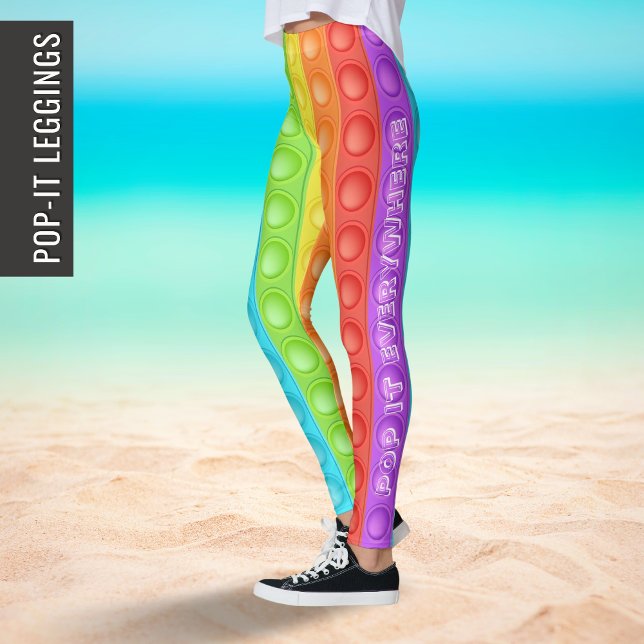Pop es überall mit farbenfrohen Sportyoga Leggings (Von Creator hochgeladen)