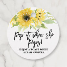 Pop es, wenn sie Aquarellsonnenblume Pop