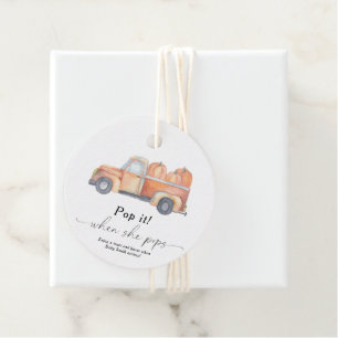 Pop es, wenn sie Pop - Kürbisfahrzeug - Geschenkanhänger