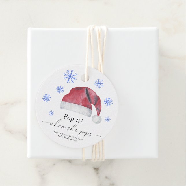 Pop es, wenn sie Pop - Weihnachtskind - Geschenkanhänger (Beispiel)