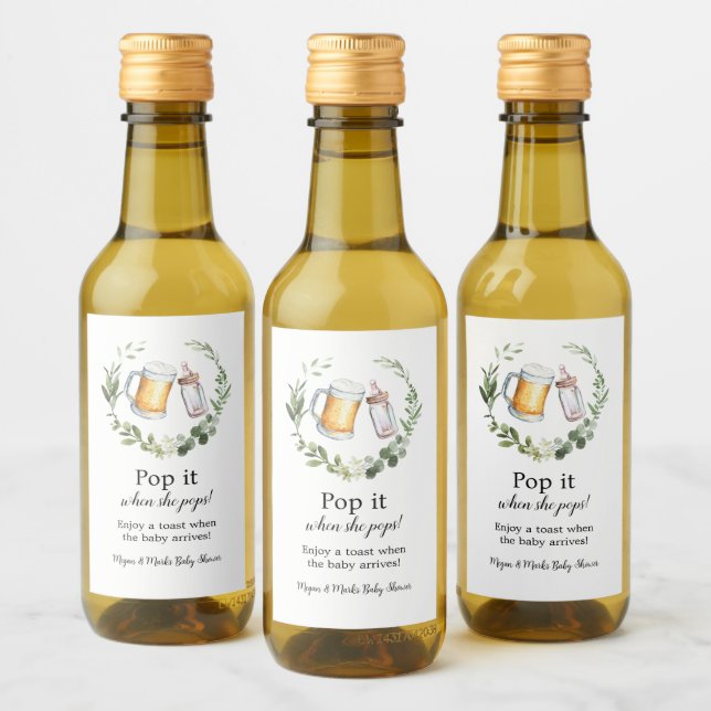 Pop es, wenn sie Pop Weinetikett (Flaschen)