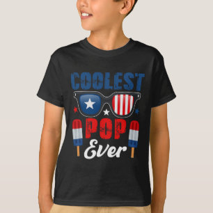Pop Ever Sungles Eiscreme Als Amerikanische Flagge T-Shirt