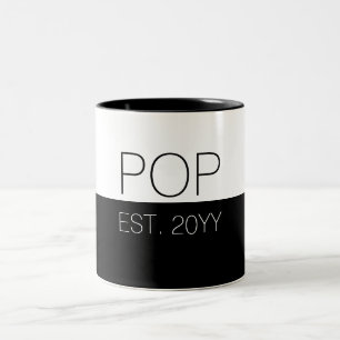 Pop festgelegte Geschenke für Vater   POP  Zweifarbige Tasse