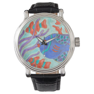 Pop-Fische Armbanduhr