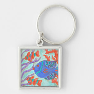 Pop-Fische Schlüsselanhänger