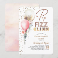 Pop Fizz Clink Balloon Garlands Moderne Verlobung