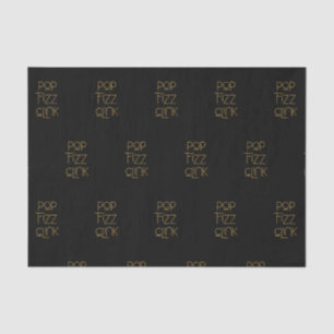 Pop Fizz Clink Elegante Typografie Seidenpapier