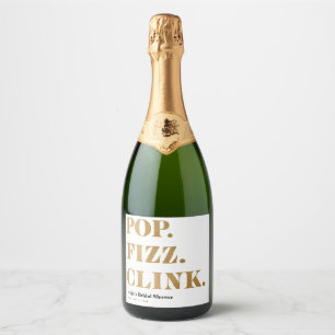 Pop Fizz Clink Sparkling Wine Étiquettes