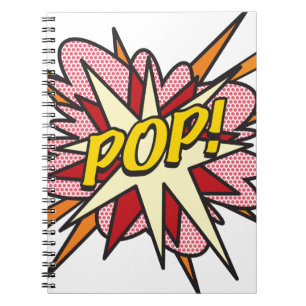 POP Fun Retro-Comic-Book-Pop-Art Notizblock