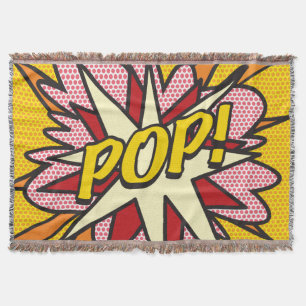 POP Fun Retro Comic Pop Kunst, Dichtung und Musik Decke