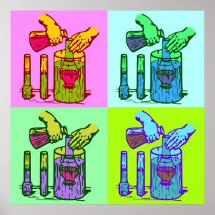 Pop für Chemieabfälle Art Poster