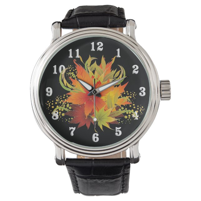 Pop für Herbstausgänge Armbanduhr (Vorderseite)