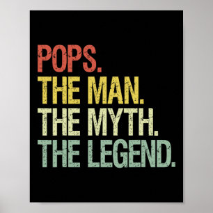 Pop geben dem Mann, dem Mythos, dem Vermächtnis Poster