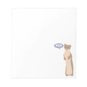 Pop geht der Weasel Notizblock