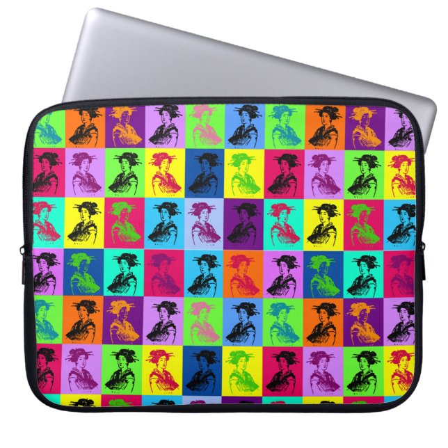 Pop Geishas Laptopschutzhülle (Vorderseite)