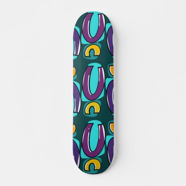 Pop Geometry Skateboard Deck (Vorne)
