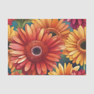 Pop Gerbera Daisy Pattern Seidenpapier