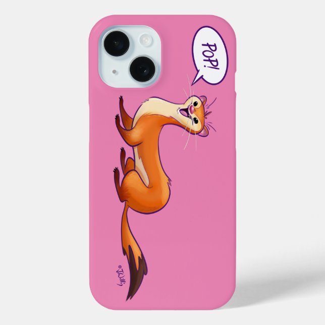 POP GOES THE WEASEL - PINK von Jeff Willis Art Case-Mate iPhone Hülle (Rückseite)