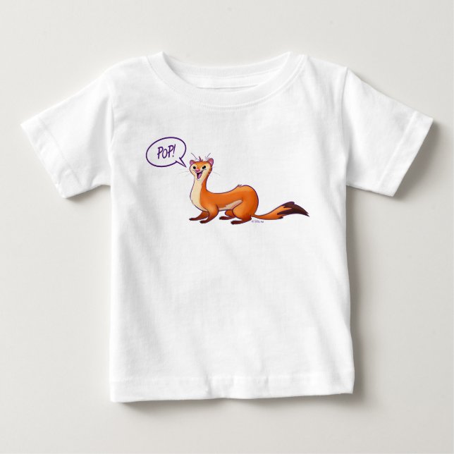 POP GOES THE WEASEL von Jeff Willis Art Baby T-shirt (Vorderseite)