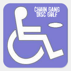 Pop Handicap-Aufkleber Quadratischer Aufkleber