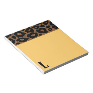 Pop Holz Leoparden Muster Notizblock