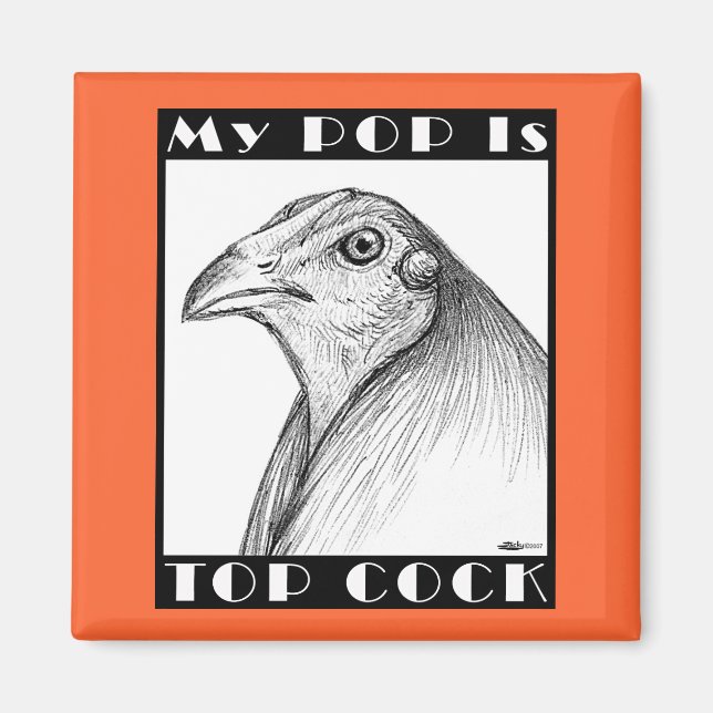 Pop ist der beste Cockvogel Magnet (Vorne)